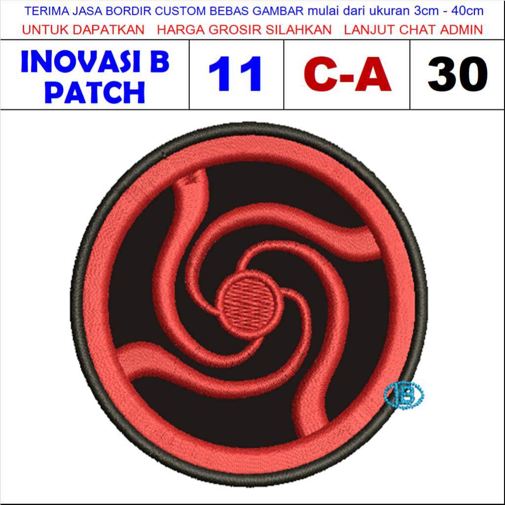 PATCH BORDIR LOGO ANIME JUJUTSU KAISEN C-A30