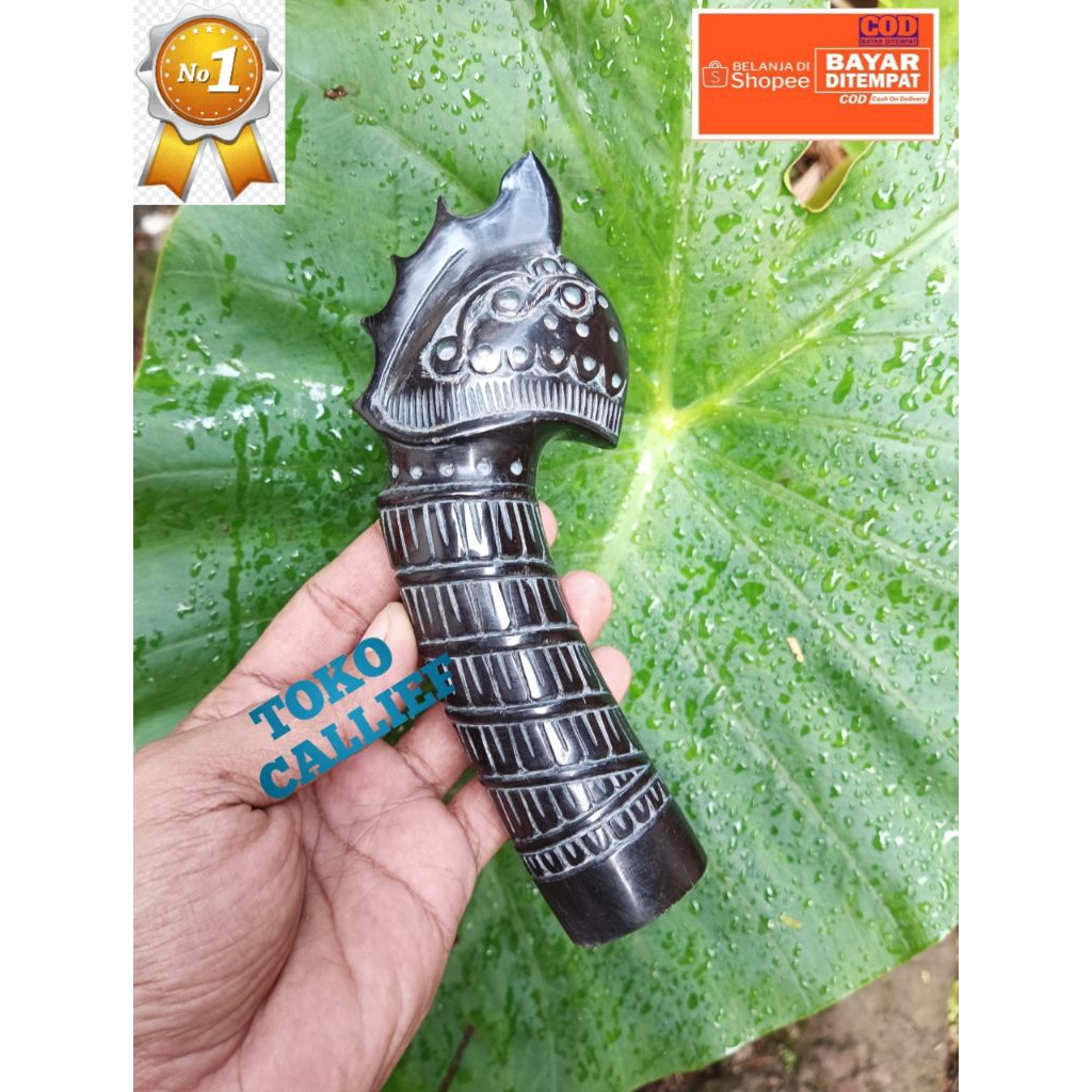 gagang tanduk buat GLK full ukir togog