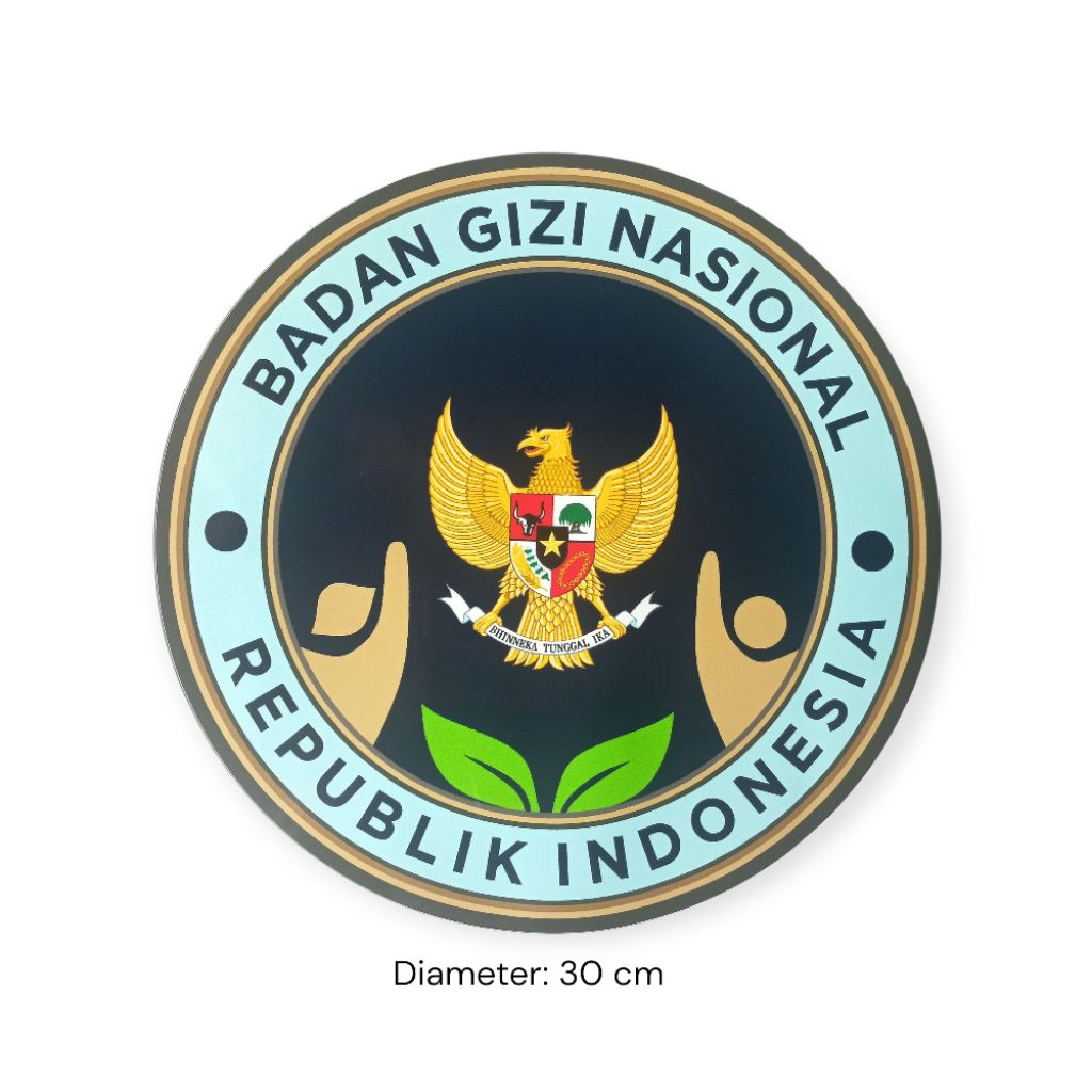 Sticker logo badan gizi nasional BGN printing
