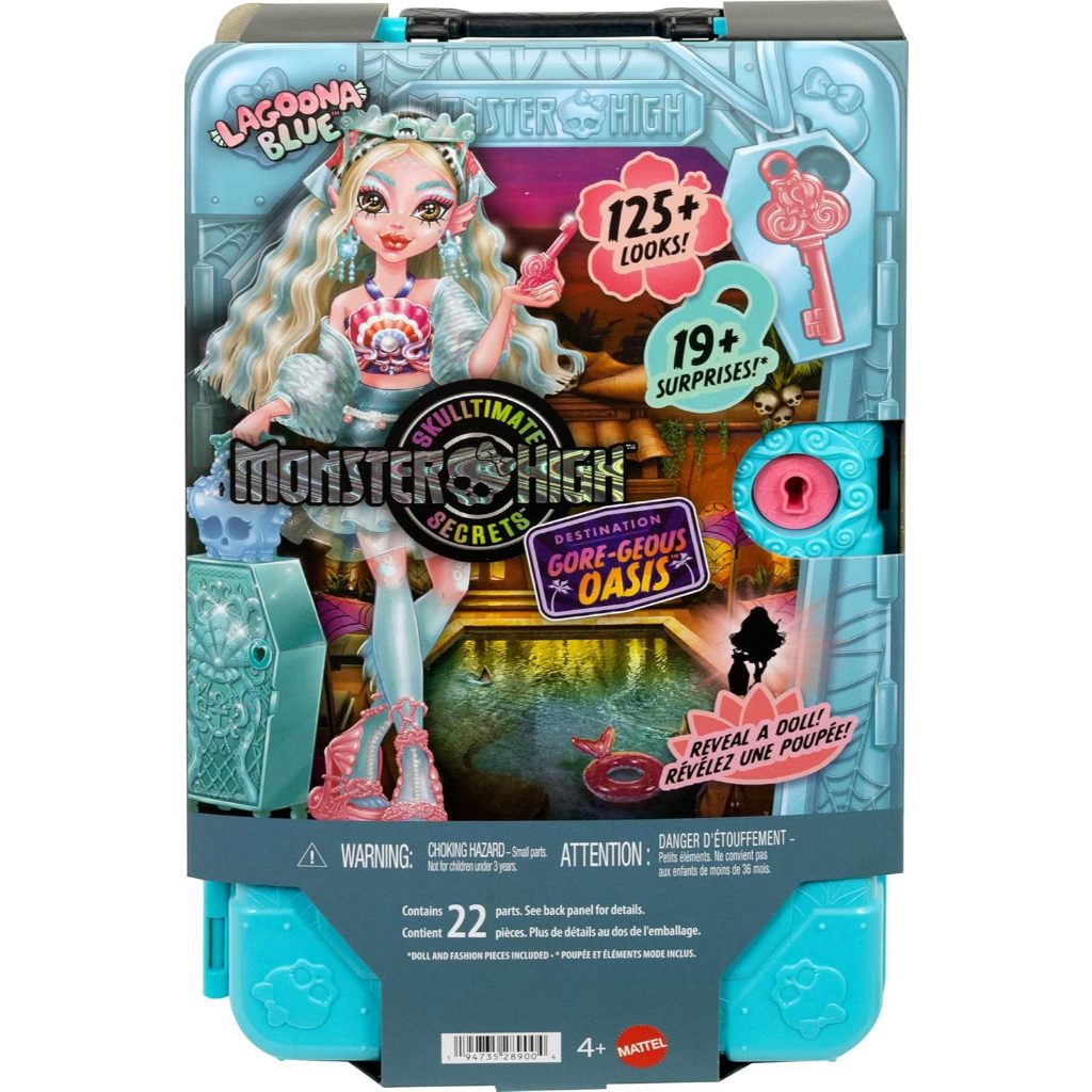 Monster High Skulltimate Secrets Lagoona Blue Doll and Accessories Set, Destination