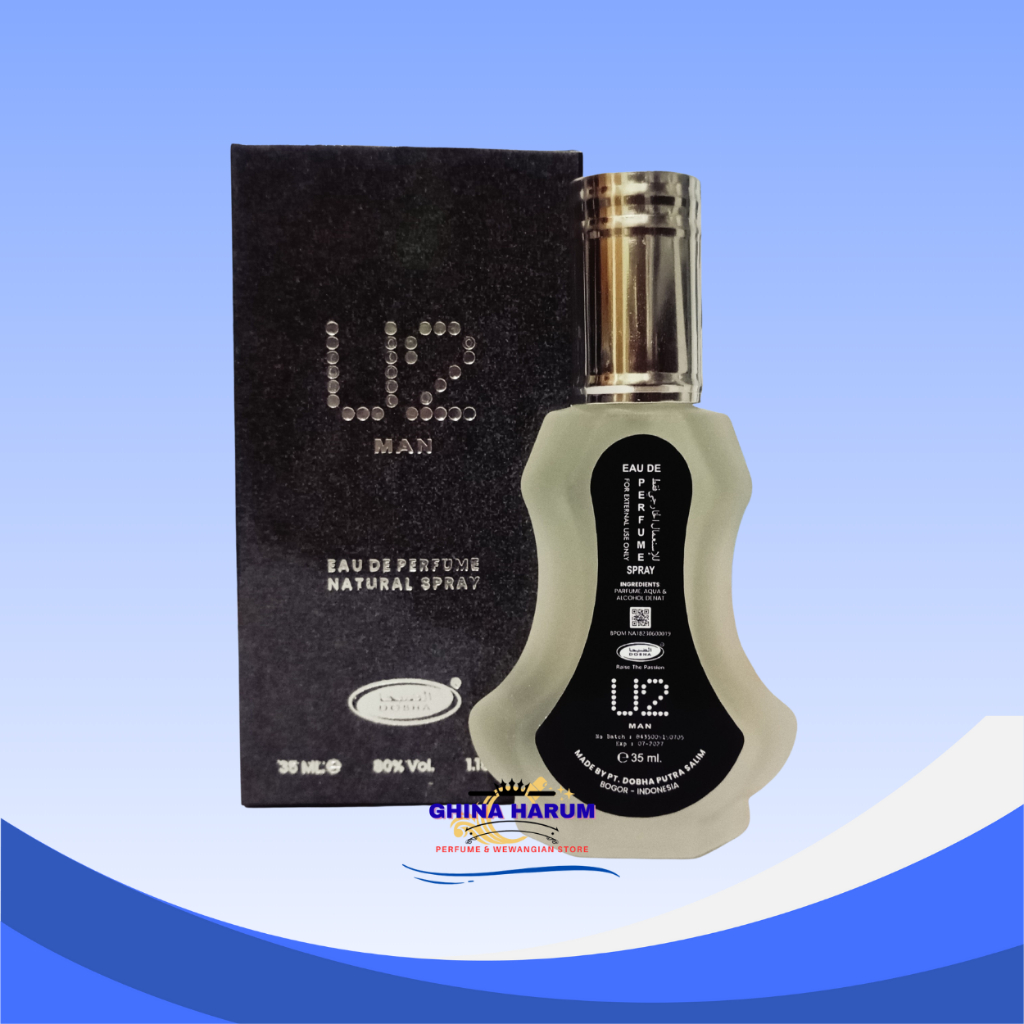 Parfum U2 MAN-Minyak Wangi Spray Original DOBHA 35ml