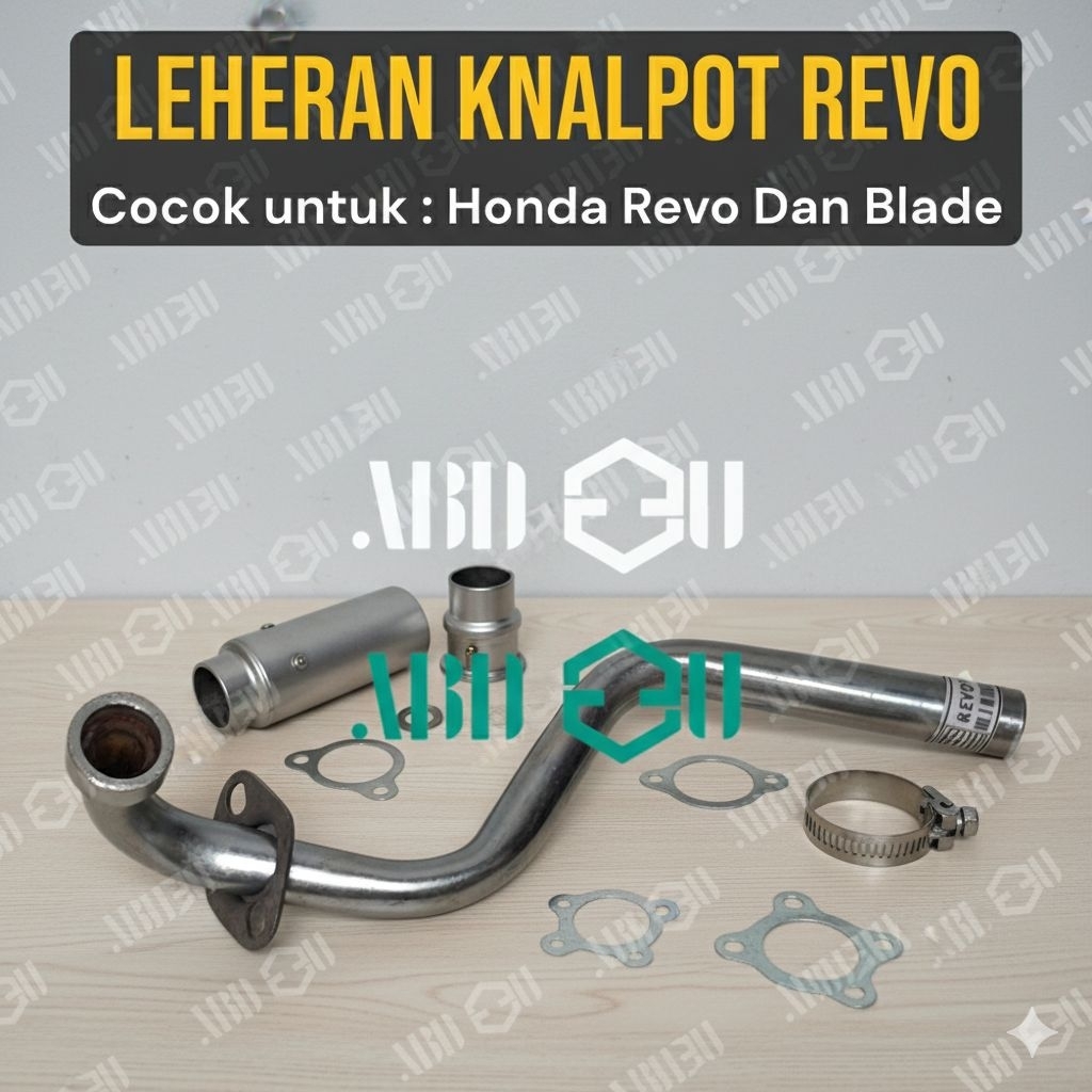 Leheran knalpot Standar Motor Revo Absolut, Blade,Revo Fit FI sambungan Motorcycle Mesin Besi