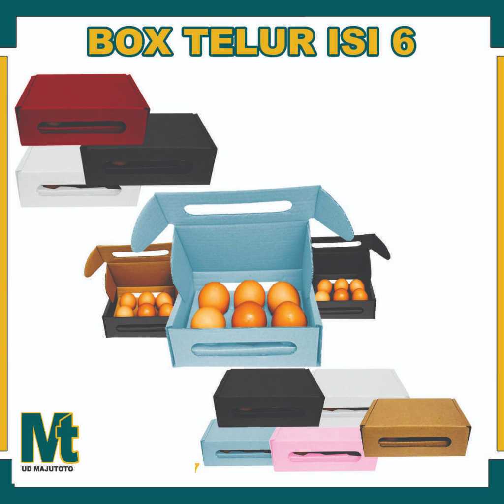 Box Telur isi 6/Kardus/Karton/Tempat Telur