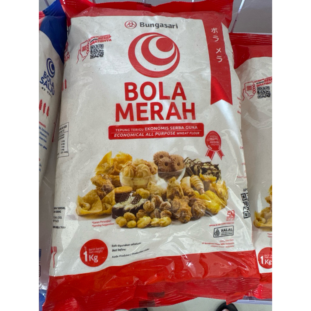 Tepung Terigu Bola Merah 1 Kg