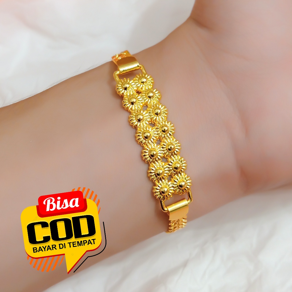Gelang Tikar Matahari Emas 24k