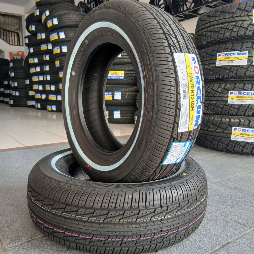 Ban mobil list putih 175 70 13 Forceum Trideka WLW