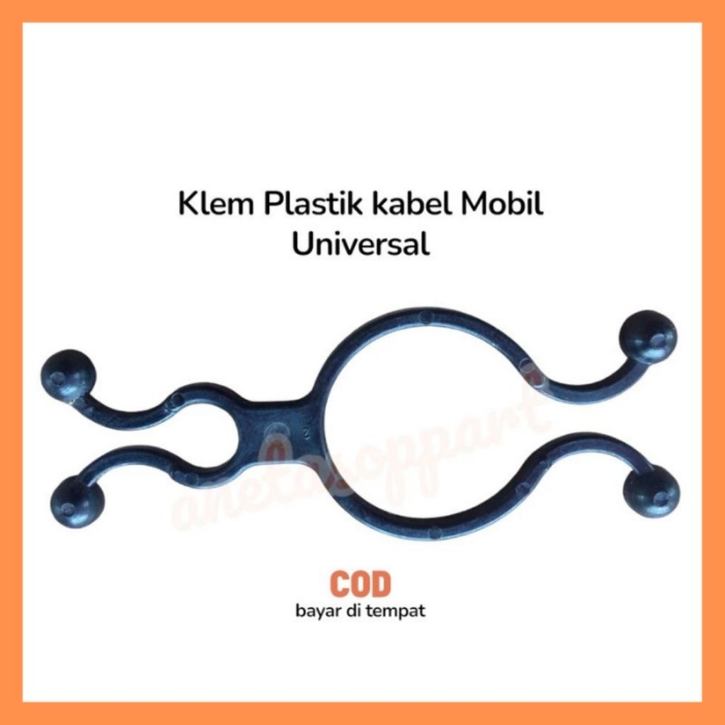 Klem Penjepit Kabel Selang Mobil / Kleman Plastik kabel mobil Universal