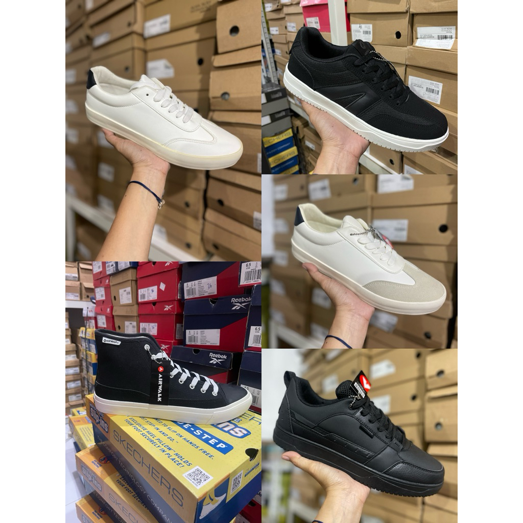 SEPATU AIRWALK MENS UNISEX SEPATU AIRWALK BLACK PRIA ORIGINAL STORE