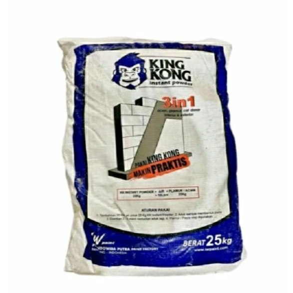 [1 ZAK] TEPUNG DEMPUL Kingkong Plamir Tembok 25kg