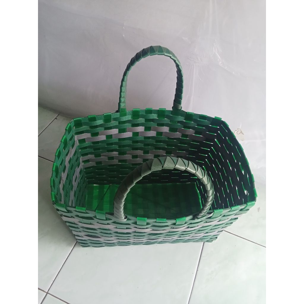 Tas anyaman serbaguna / Tas Rajut plastik / Kerajinan Tas plastik