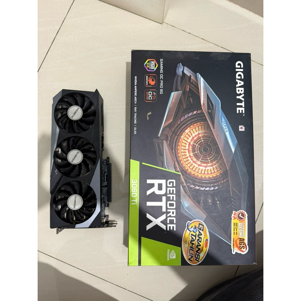 RTX 3060ti 8GB GigaByte fullset