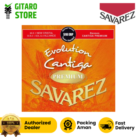 Savarez 510ERP EVOLUTION CANTIGA PREMIUM Senar Savarez 510 ERP Normal Tension Classical Guitar Set