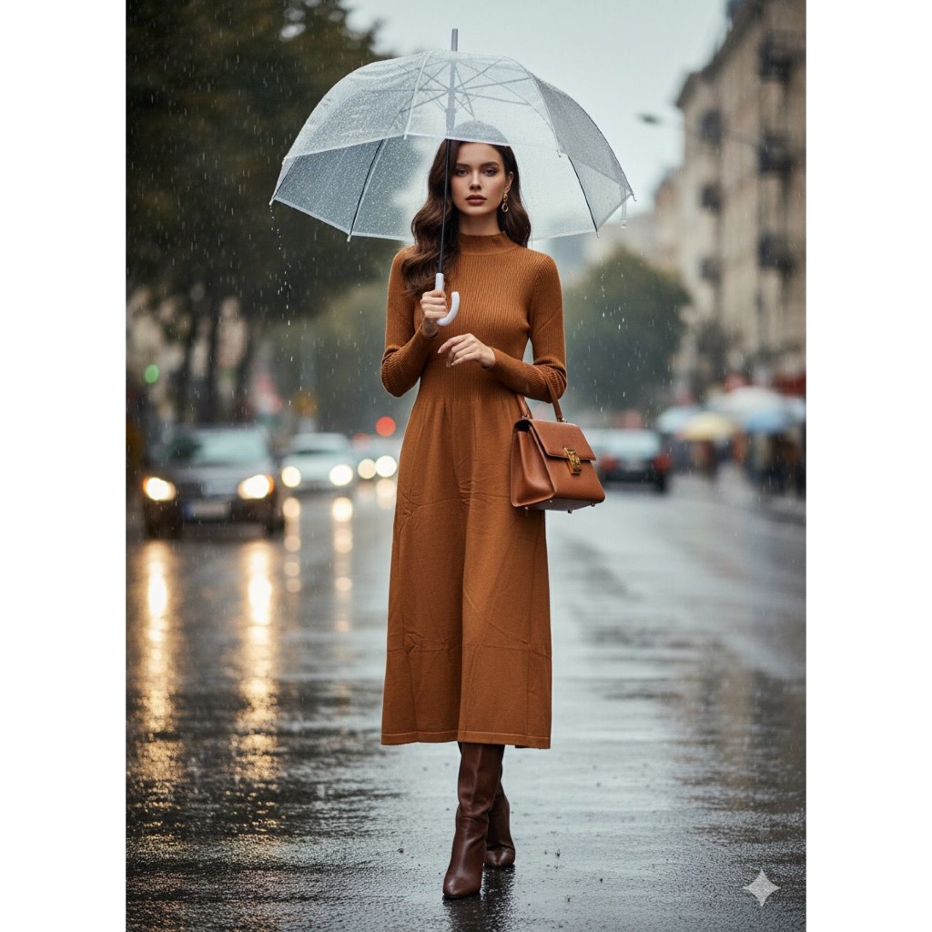 Dress Kaos Tunik Midi PREMIUM  -sherry