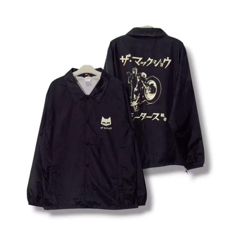 THE MACK SHOW by UNITED ATHLE Coach Jacket Black Size tag XL (P75xL60/LD120)