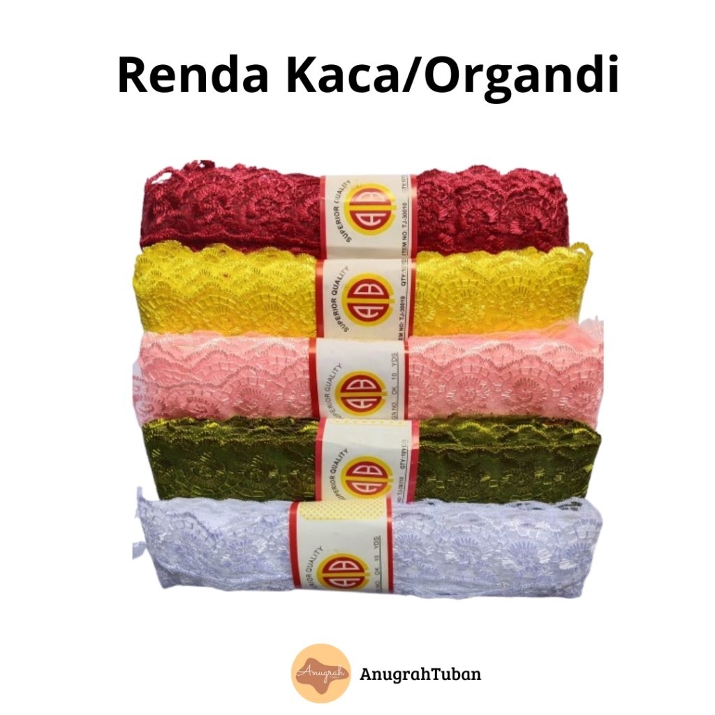 Renda Kaca/Renda Organdi/Renda Nylon TJ 33010 Superior Quality