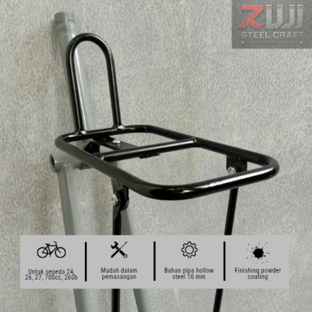 Rak Depan Sepeda Kalcer Sunrise Front Rack Like Nitto Federal, Gravel, MTB Vintagae, Fixie,