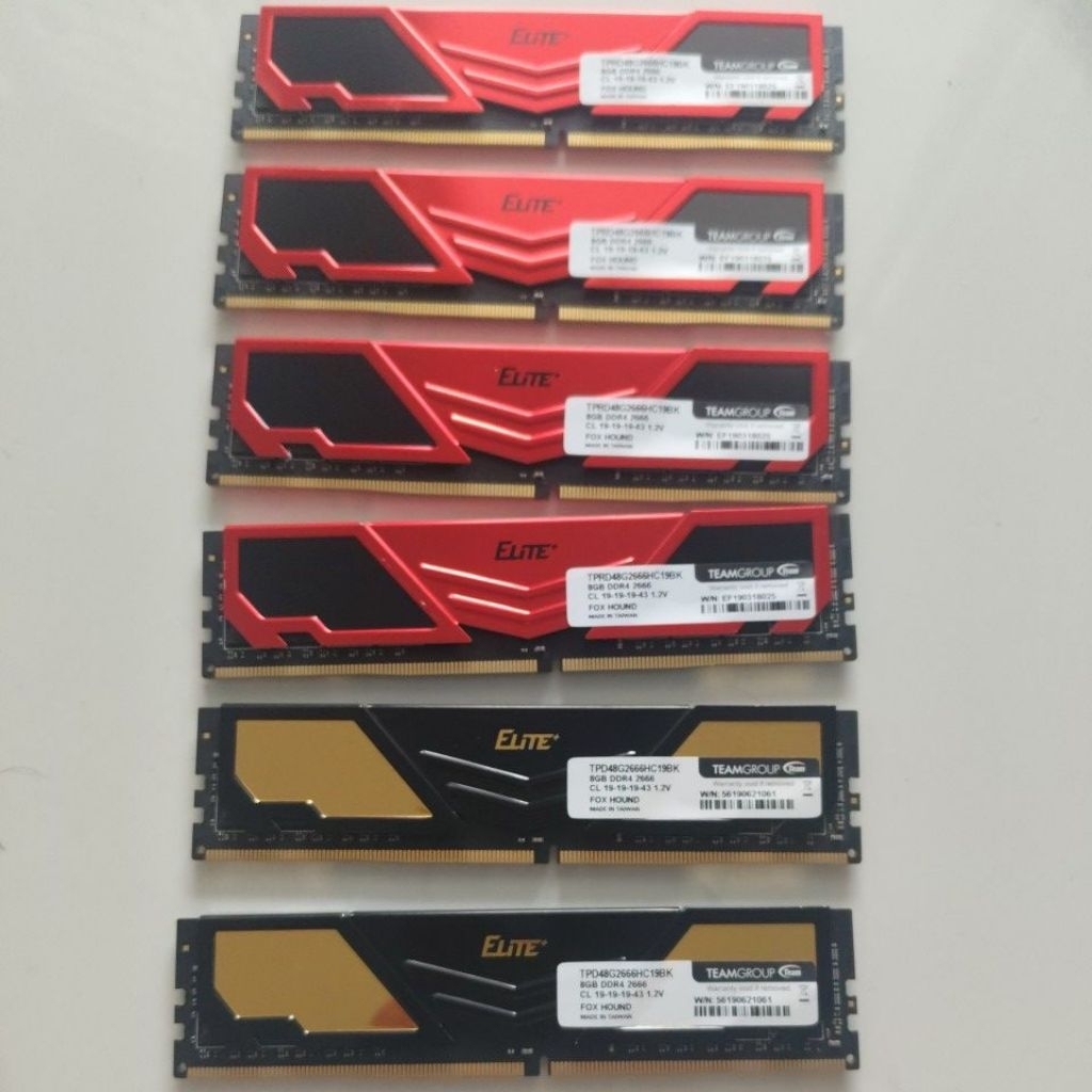 DDR4 8GB PC 2666 TEAM ELITE
