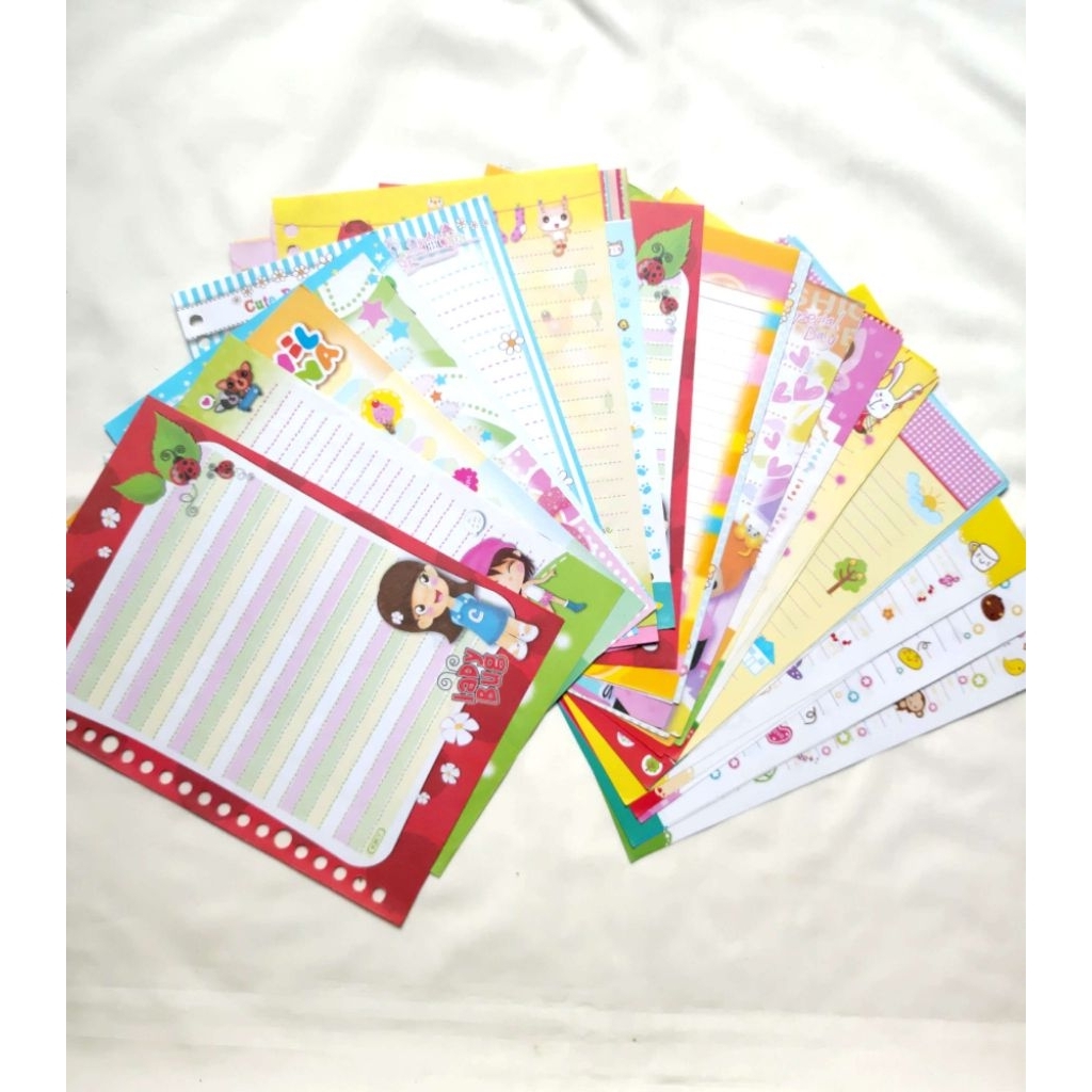 (HARGA PER LEMBAR) Kertas Binder Non Harvest / Kertas File Non Harvest / Loose Leaf - Mix Kiky Serie