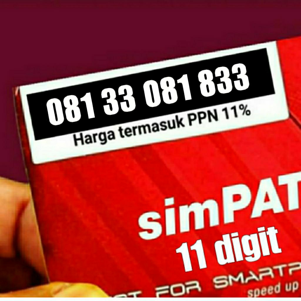 SIMPATI 11 DIGIT NOMOR CANTIK NOMOR PILIHAN ABCD ABCD DOUBLE OPERATOR 4 VARIAN O8133 O81833