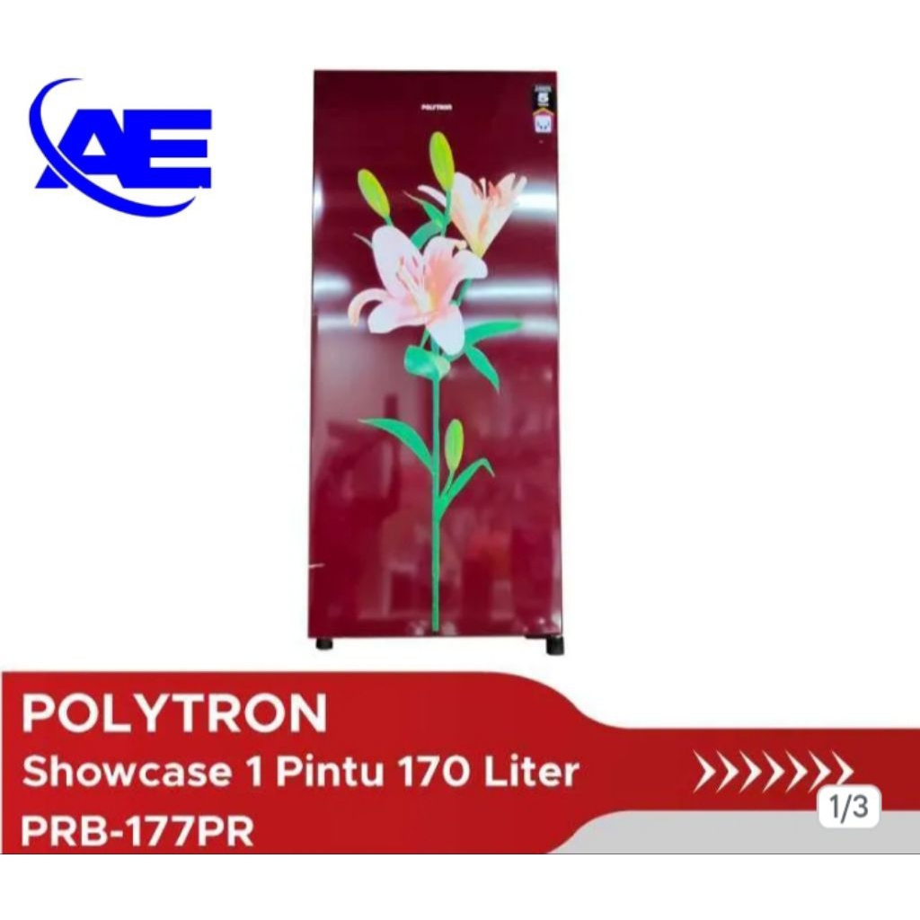 KULKAS POLYTRON 1 PINTU JUMBO PRB-177R/B (170LITER)