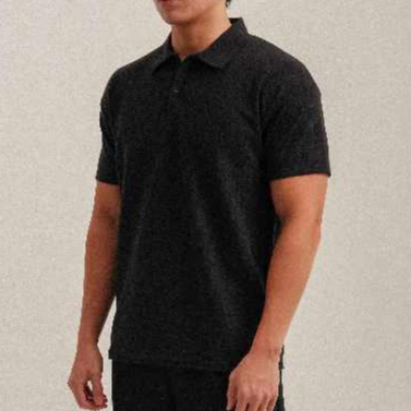 Fidalgo Jasper Halfzip Polo Shirt - Kaos Polo Halfzip Tekstur Pria