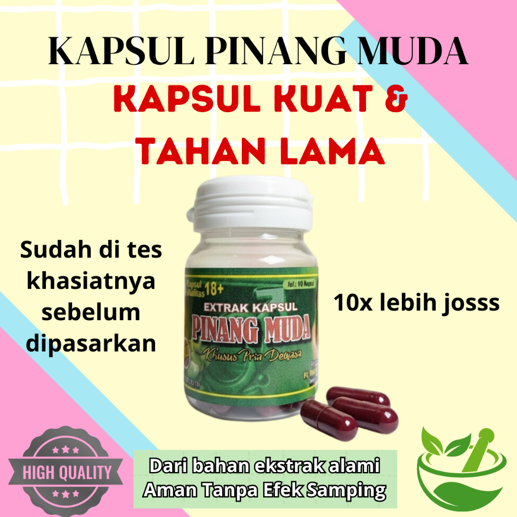 Kapsul Ekstrak Buah Pinang Muda Asli Kuat Dan Aman