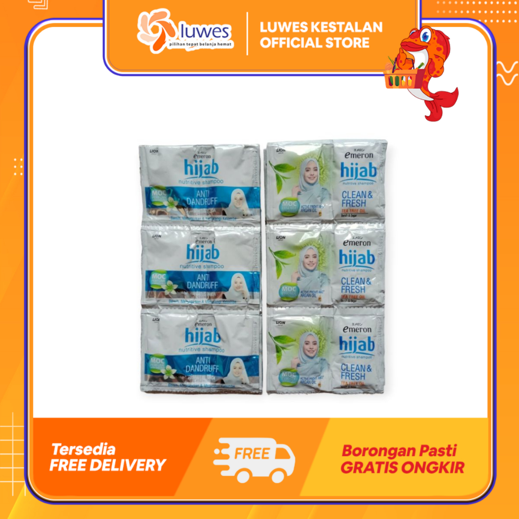 Emeron hijab shampoo 10ml 12 Sachet