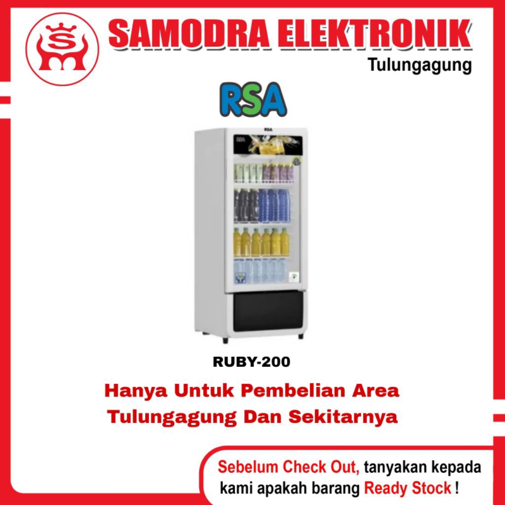 Showcase RSA RUBY-200 | Showcase 1 Pintu 200 Liter