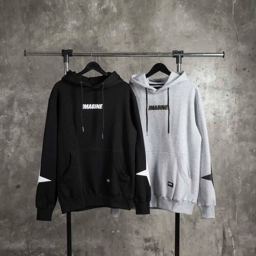 Imagineco Black Pullover Hoodie "Furry"