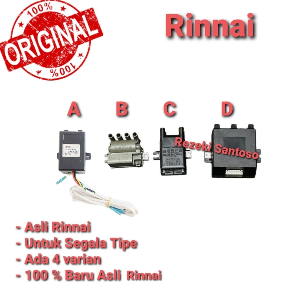FCB KOMPOR TANAM RINNAI ORI - MODUL KOMPOR TANAM RINNAI - ELEKTRIK KOMPOR RINNAI TANAM ORIGINAL