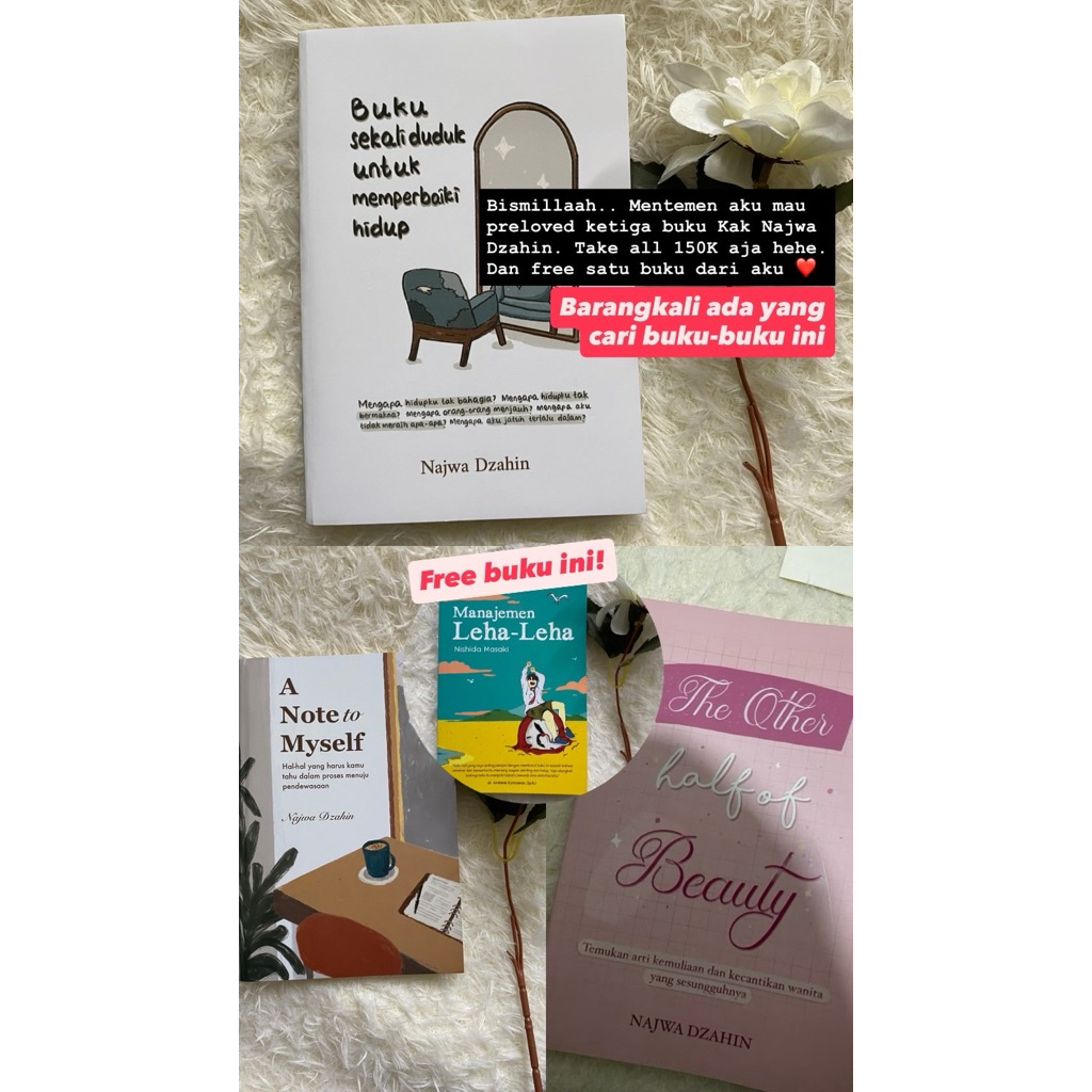 Buku-Buku Karya Kak Najwa Dzahin FREE Buku Self Improvement - Preloved
