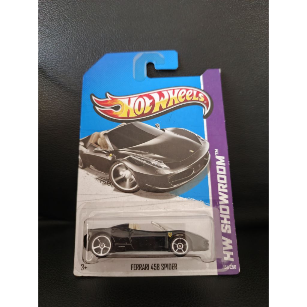 HOTWHEELS FERRARI 458 SPIDER BLACK