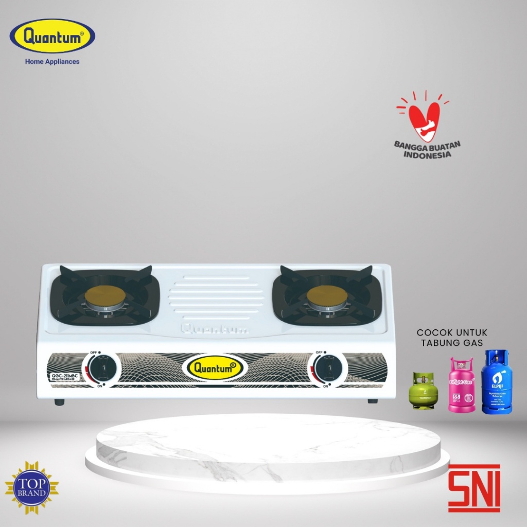Kompor Gas Quantum 2 Tungku - QGC 211 MB