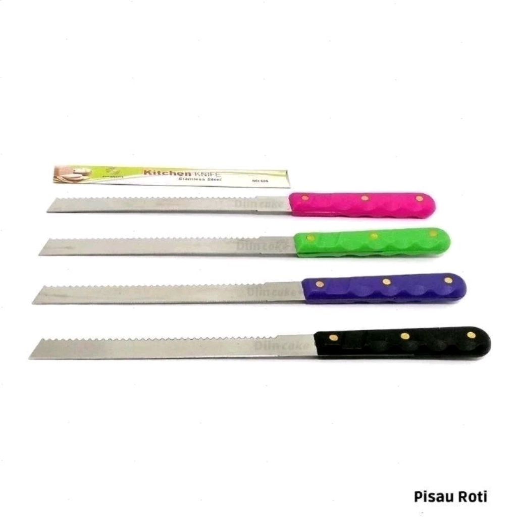 Pisau Roti 2 Sisi Pisau Stainless Pisau Pemotong Roti