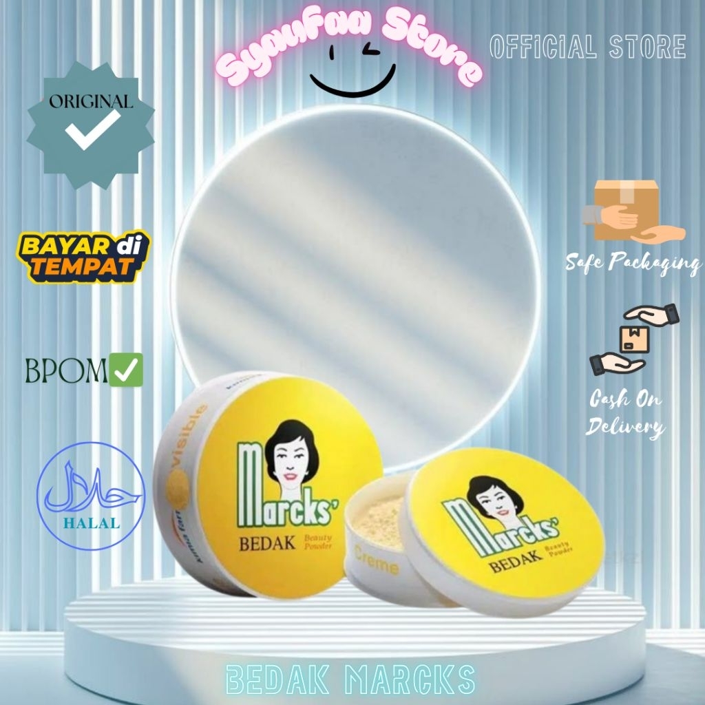 Bedak Tabur Marcks || Bedak Legend Marcks Tabur || Marcks Powder bedak tabur