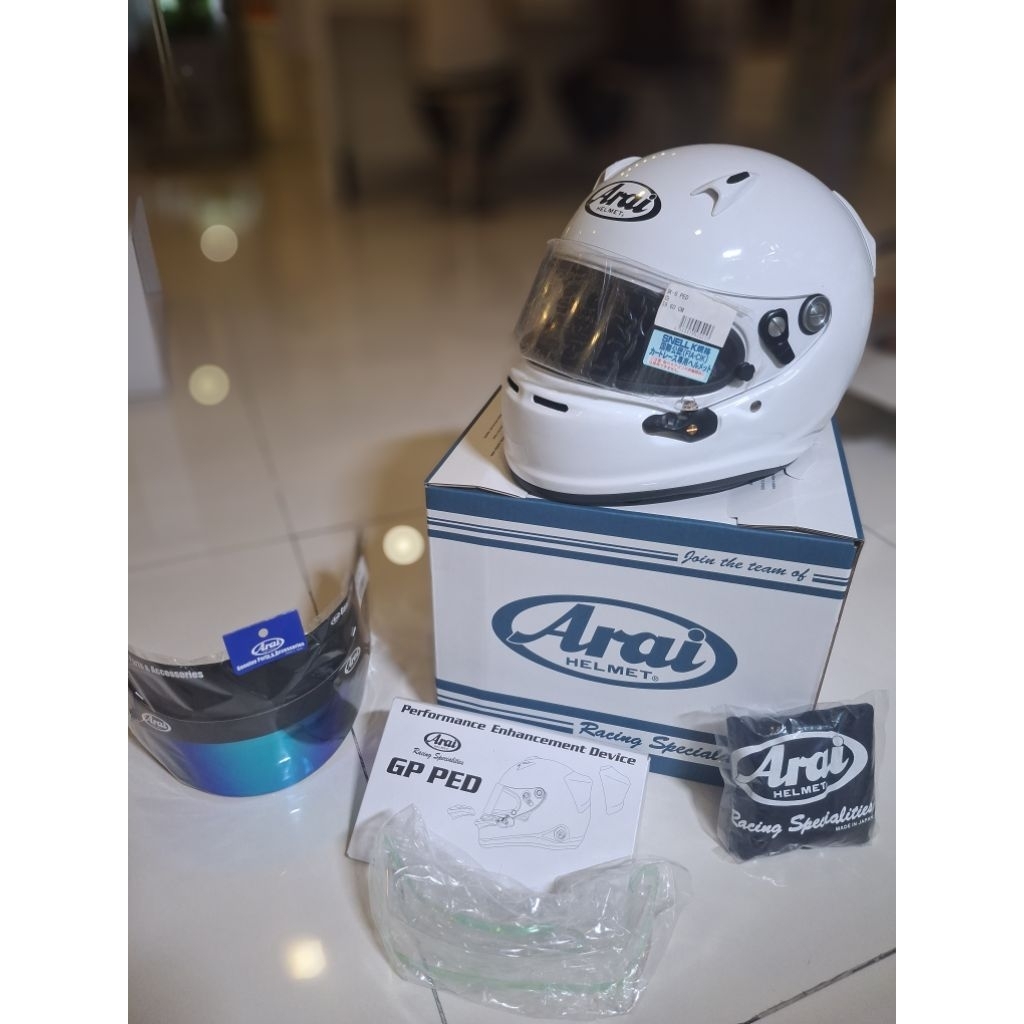 Arai SK-6 PED + Mirrorized Shield Visor Blue 11349 Original Made in Japan