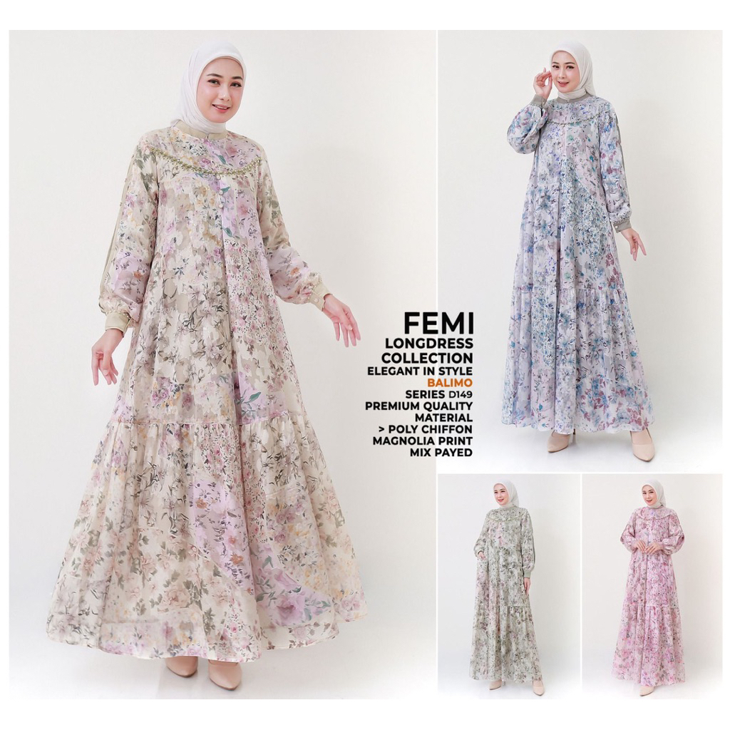 DRESS FEMI BY BALIMO NEW ORI