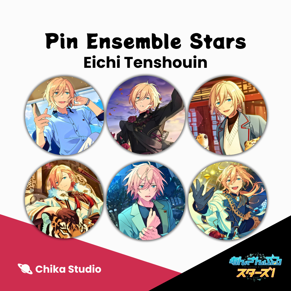 [Fan Merch] Pin Button Peniti Ensemble Stars - Eichi Tenshouin | 25mm 32mm 44mm 58mm 75mm