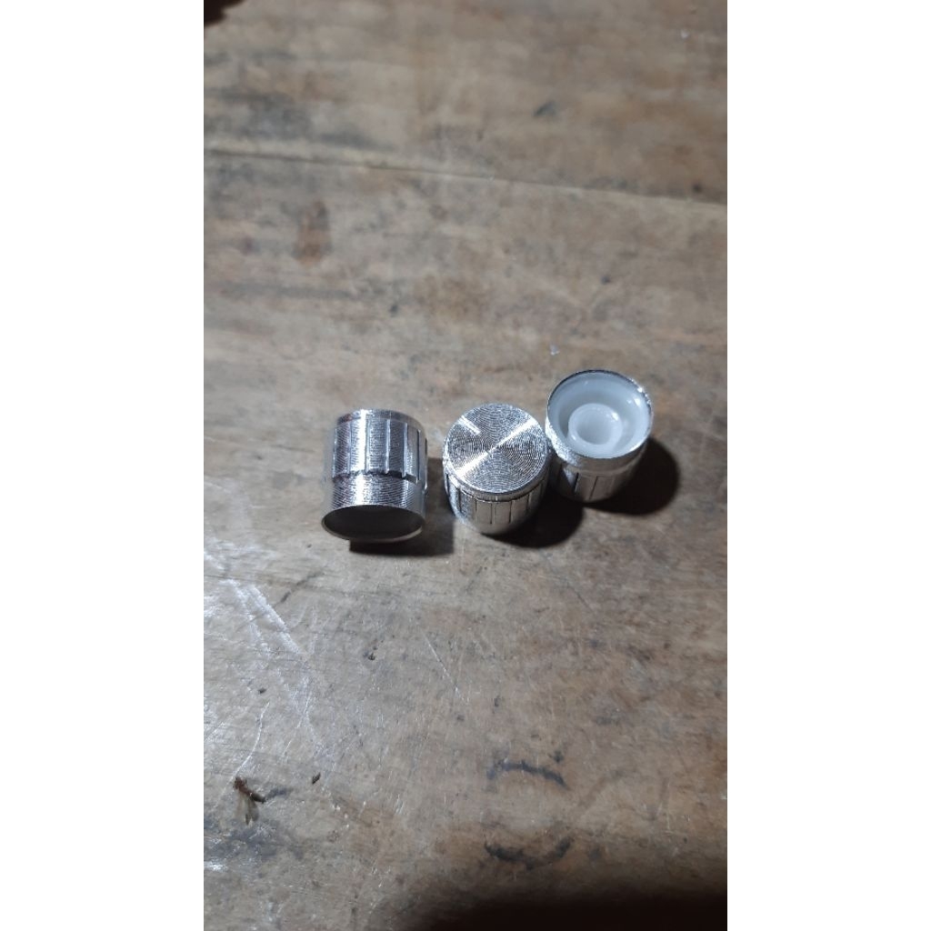 knop potensio silver