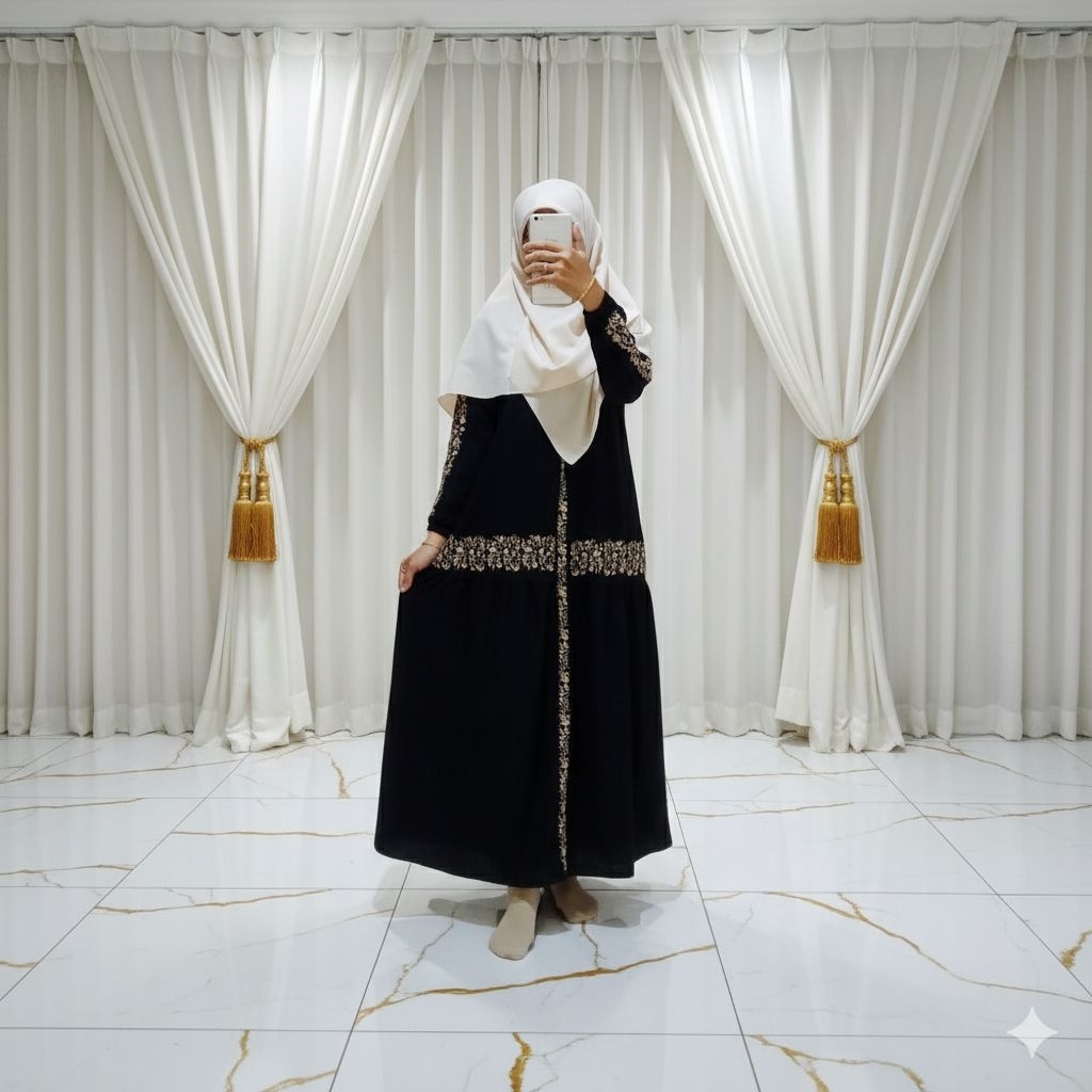 ABAYA Dubai - Jubah Arab - Jubah Melayu - Gamis Lebaran 2026 - Jubah Hari Raya - Abaya Pesta - Gamis