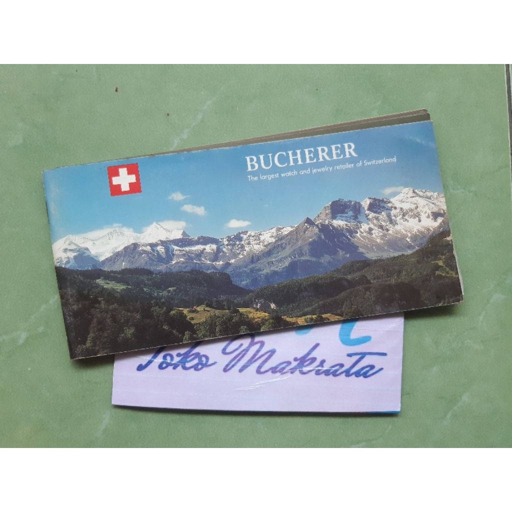 buku katalog jam tangan meĹwah BUCHERER-ROLEX-TUDOR-PIAGET-BAUME & MERCER-LE ROY jadul lawas lama la