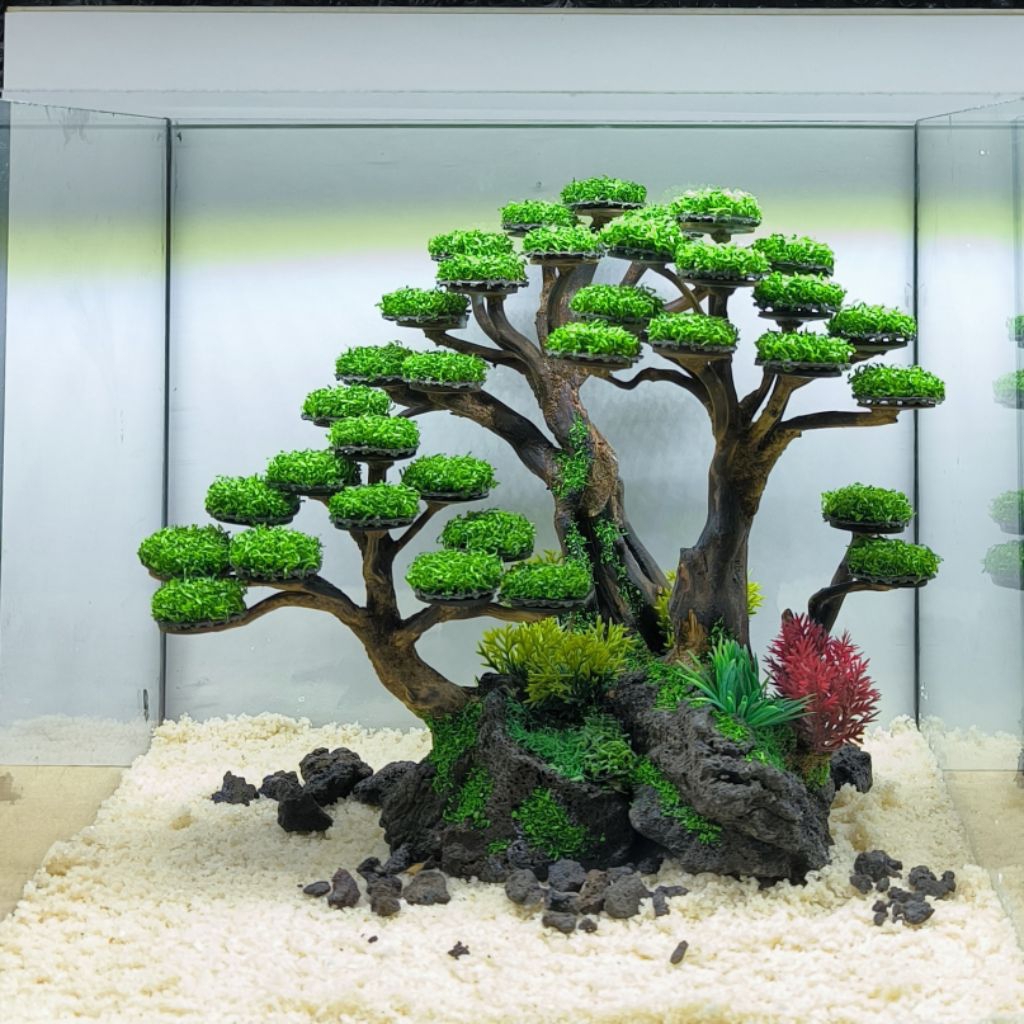 Bonsai mini Hiasan akuarium - Tanaman bonsai aquascape hardscape