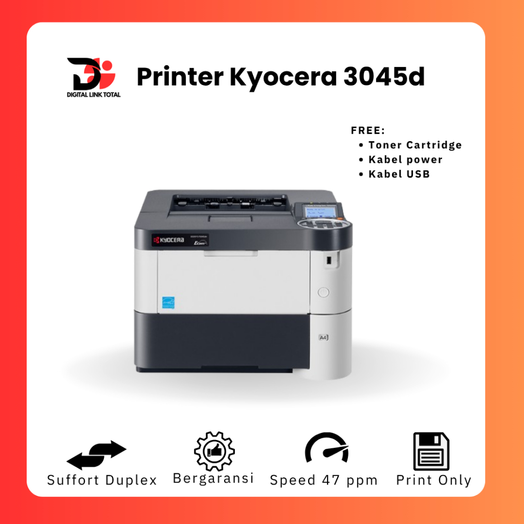 Printer Kyocera 3045D Printer Mono duplex Murah Siap Pakai