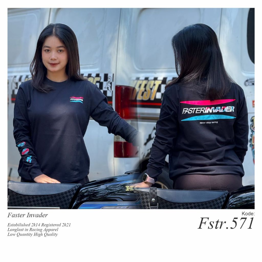 Kaos lengan panjang Faster invader FSTR.571