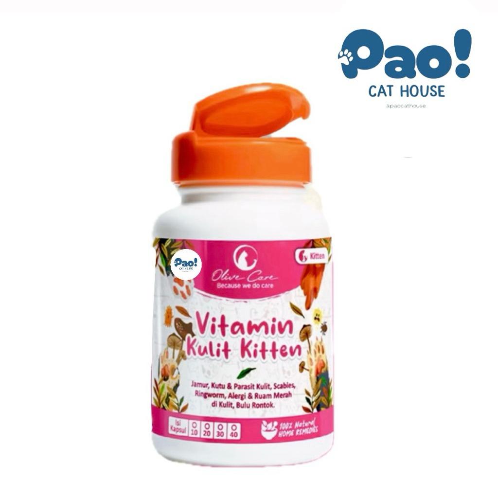 OLIVE CARE VITAMIN KUCING , KULIT KITTEN ORIGINAL 100%