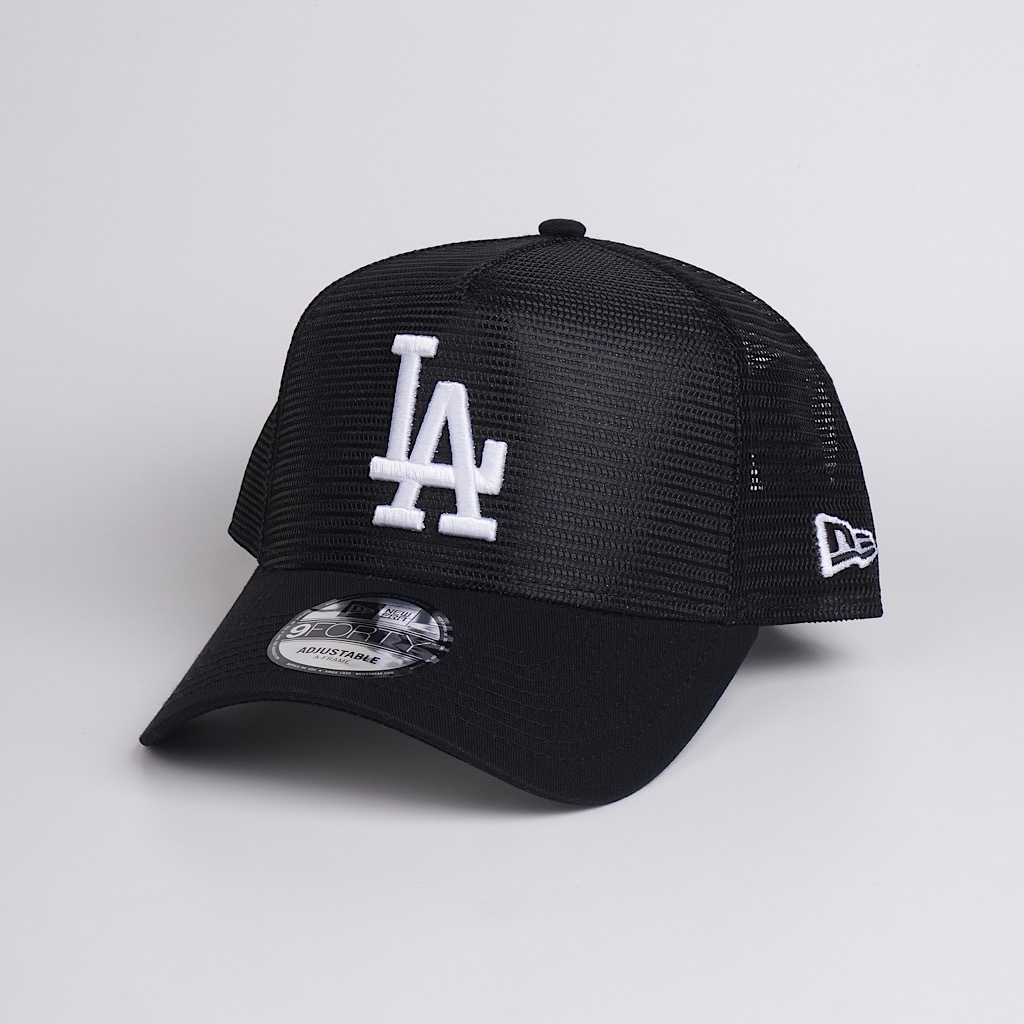 Topi New Era Original Los Angeles Dodgers Black All Over Mesh