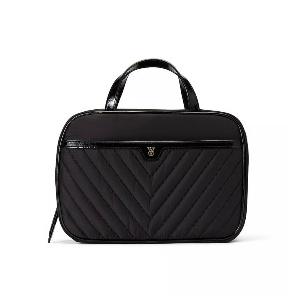 [READY] Preloved Victoria Secret Travel Hanging Toiletry Bag Black 100% ORI