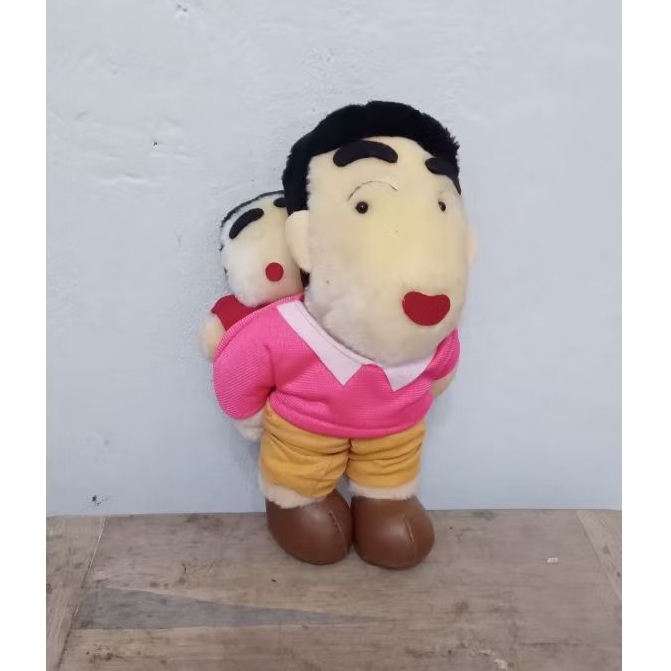 Boneka Hiroshi Nohara/Boneka papa shinchan/boneka ayah shinchan vintage/boneka shinchan vintage