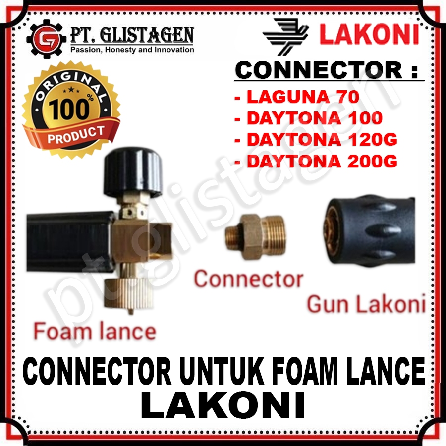 Connector Konektor Foam Lance untuk Lakoni Laguna 70 Daytona 100 120 200 ORIGINAL LAKONI