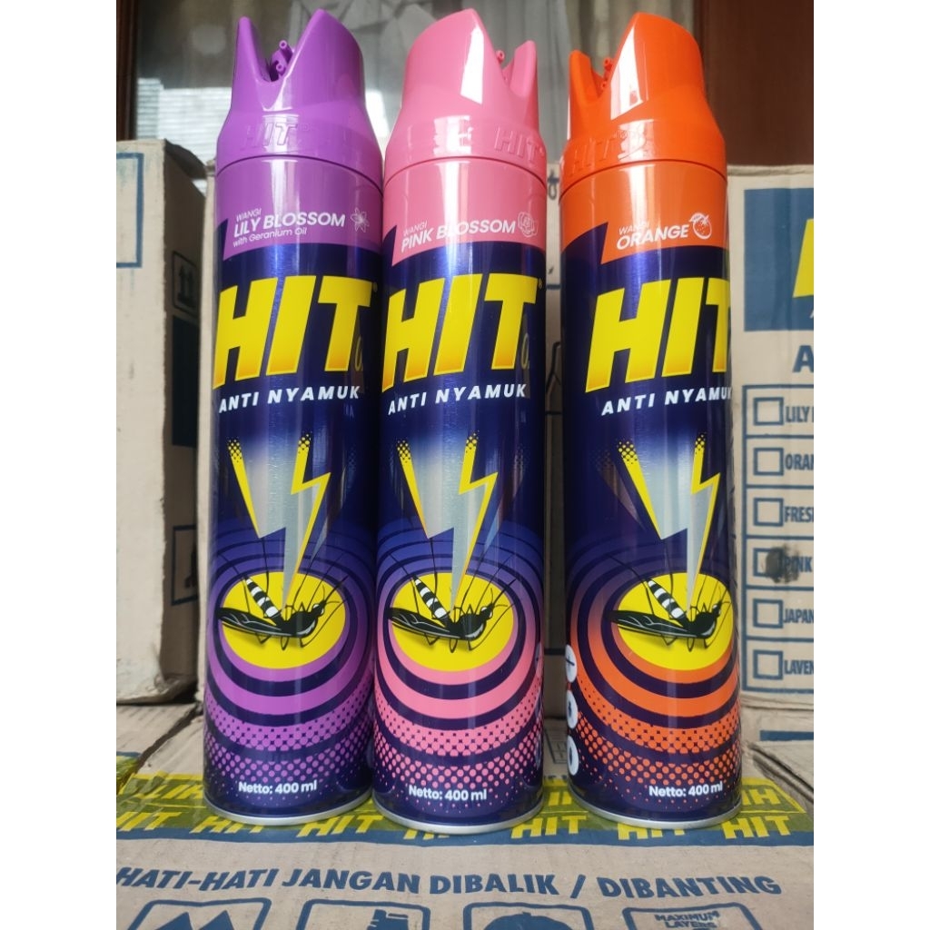 HIT Aerosol Semprot Anti Nyamuk - Hit Anti Nyamuk Aerosol 400ml